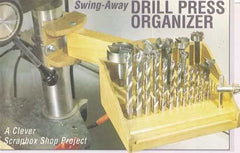 Swing-Away Drill Press Organizer Downloadable Plan