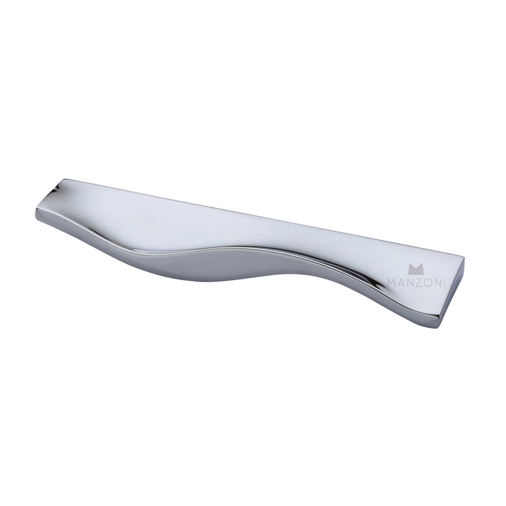 5-3/8''  Wave Cabinet Pull, Polished Chrome