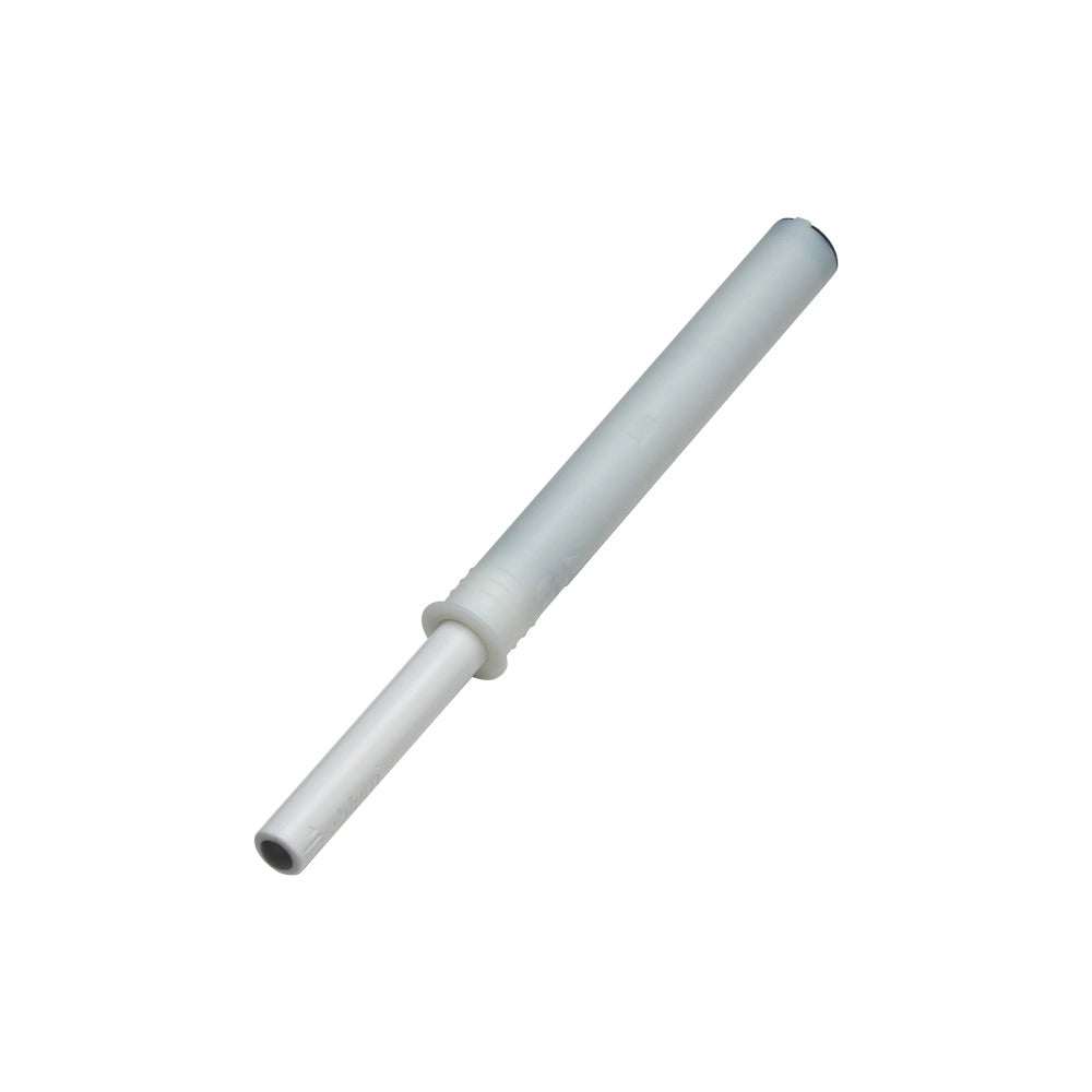 White Blum Tip-On Push-to-Open Touch Latch for Self-Closing Hinges, 10mm Press-Fit