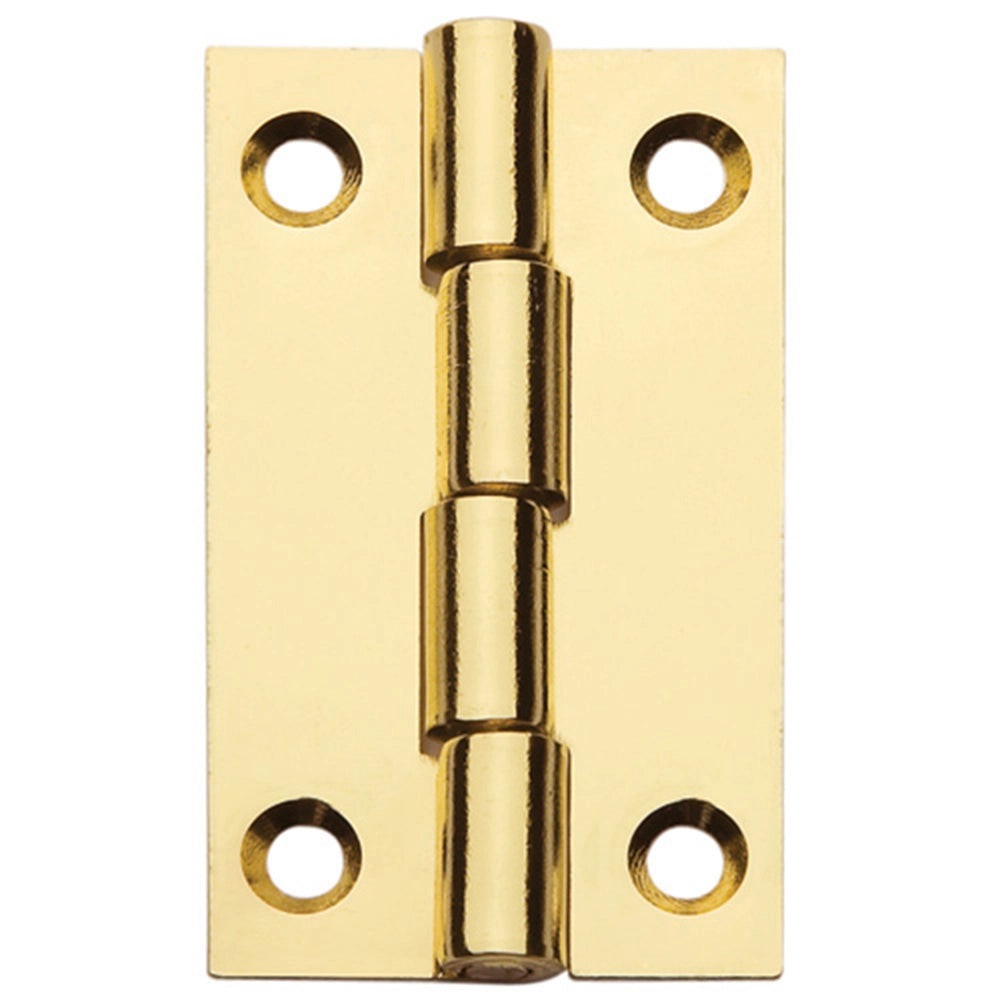 Flat Butt Hinge 1-1/2" L x 7/8 W", Polished Brass