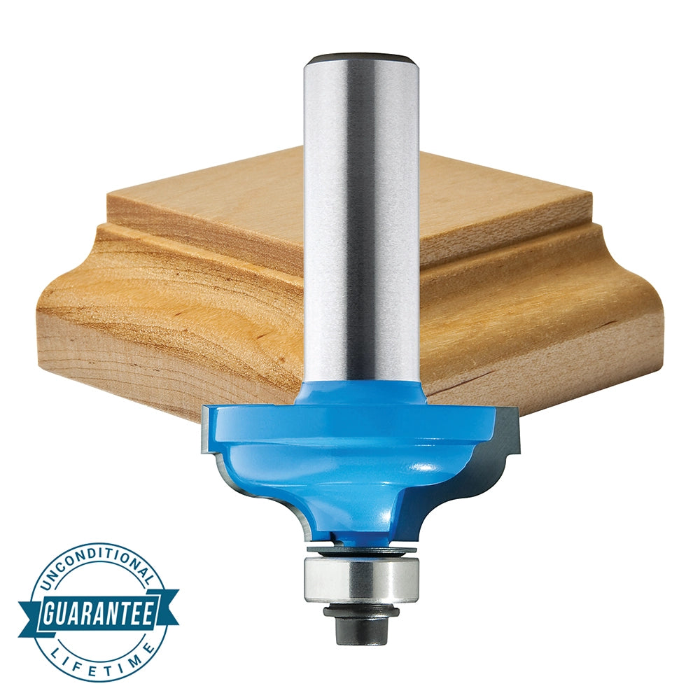 Rockler Ogee Fillet Router Bit - 1-5/8" Dia x 11/16" H x 1/2" Shank