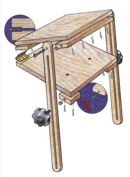 Tilting Table for the Drill Press Downloadable Plan