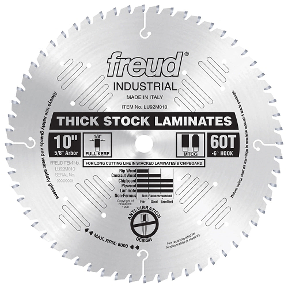 8" x 48T Freud Industrial Thick Stock Laminate Blade (LU92M008)