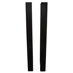 28''H U-Shaped Welded Steel Table Leg Set, Black