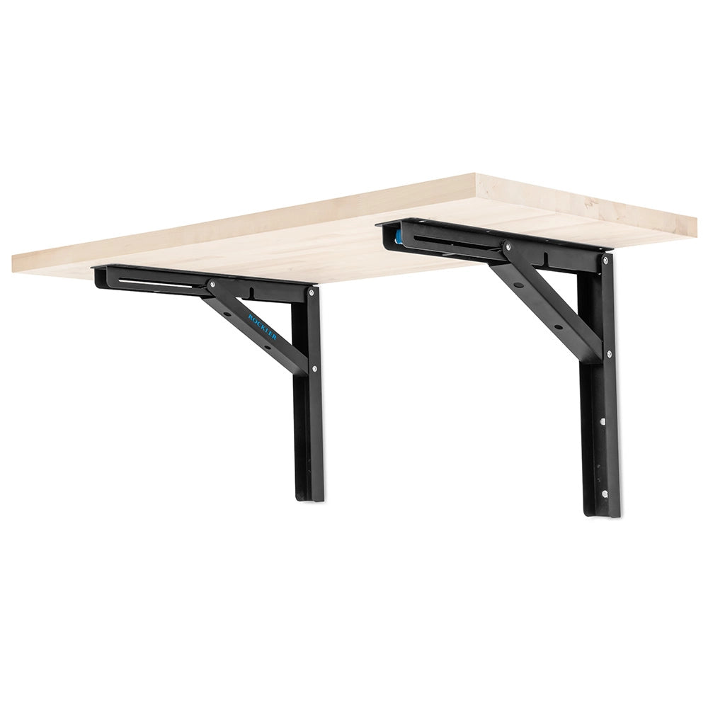 Rockler Rock-Steady Folding Worktop Wall Brackets, Pair