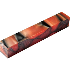 Red Swirl Acrylic Acetate Pen Blank