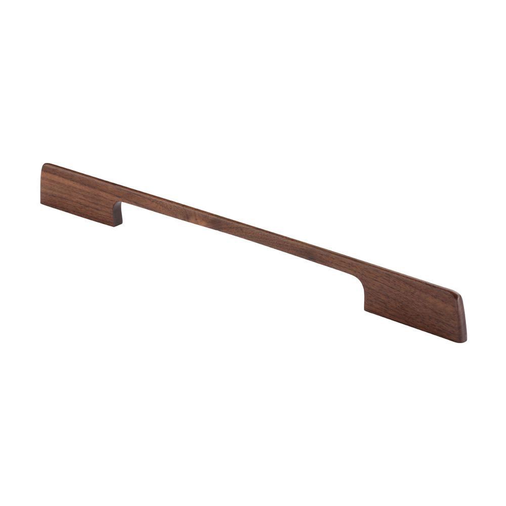 15-3/4''  Sleek Designer Wood Cabinet Pull, Walnut