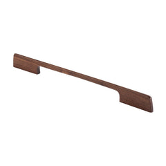 15-3/4''  Sleek Designer Wood Cabinet Pull, Walnut