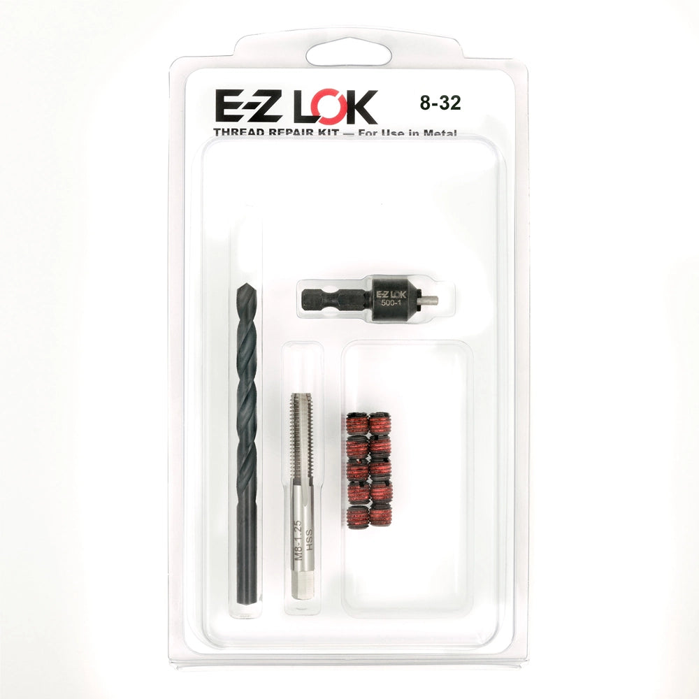 E-Z LOK Thread Repair Kit for Metal - Standard Wall - 8-32 x 5/16-18