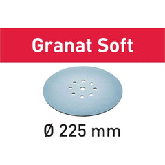 80-Grit 9'' Festool Granat Soft D225 Foam-Backed Abrasive Discs, 25-Pack (204221)