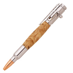 30 Caliber Bolt-Action Pen Hardware Kit, Chrome