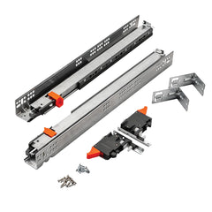 Full Kit Salice Progressa Soft-Close Full-Extension Undermount Drawer Slides, 15'' with Mounting Hardware