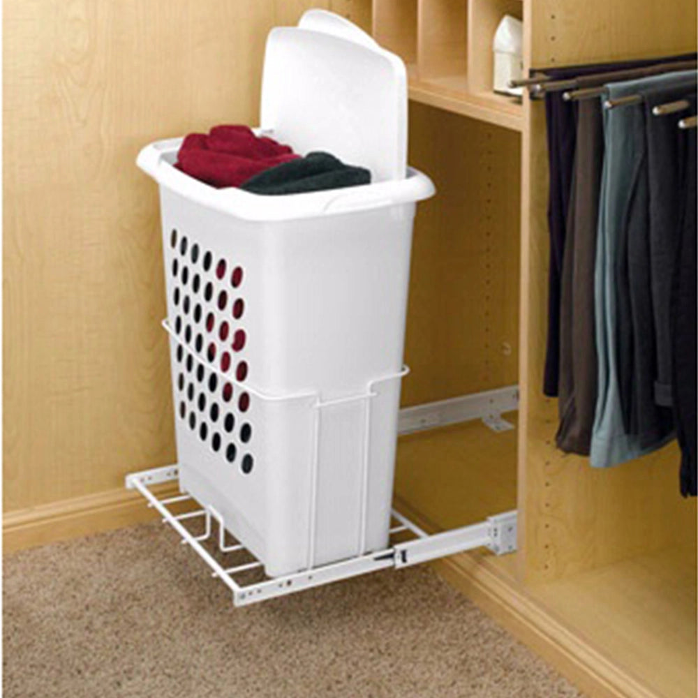 Pullout Hamper w/Tall Polymer Basket, Rev-a-Shelf HPRV Series