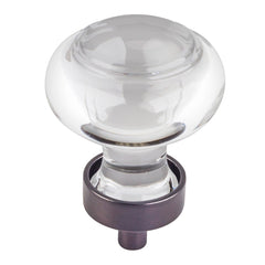 Oil Rubbed Bronze Harlow Glass Knob, 1-7/16"