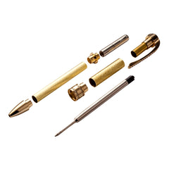 Princess Twist Pen Hardware Kit, 24k Gold with Clear Stones