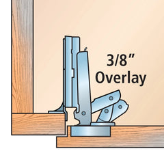 Lipped Door Salice Hinge Kit (Pair) for Face Frame