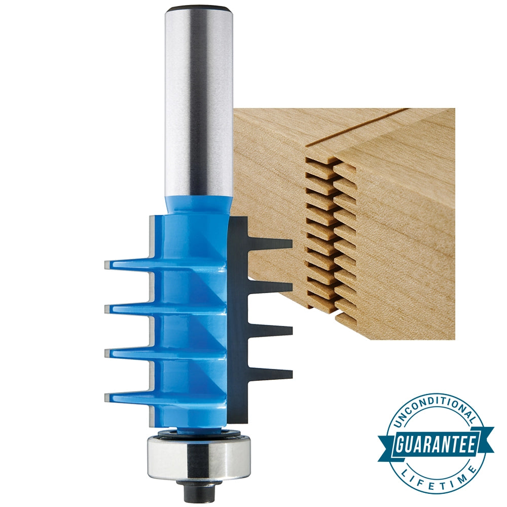 Rockler Finger Joint Router Bit - 1-3/8" Dia x 1-1/2" H x 1/2" Shank