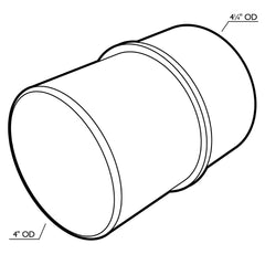 Dust Right® Quick Connect 4" Hose Port
