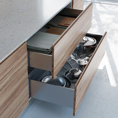 Full Kit Salice Progressa Soft-Close Full-Extension Undermount Drawer Slides, 15'' with Mounting Hardware