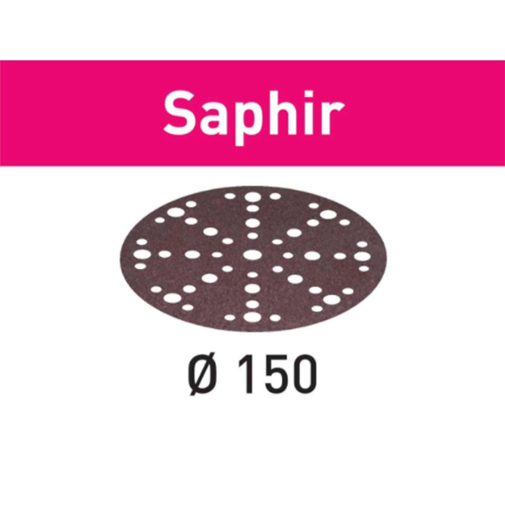 24-Grit 6'' Festool Saphir D150 Abrasive Discs, 25-Pack (575194)