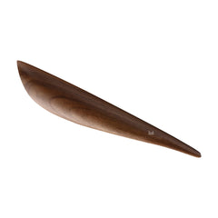 10''  Wave Designer Wood Cabinet Pull Left-Side, Walnut