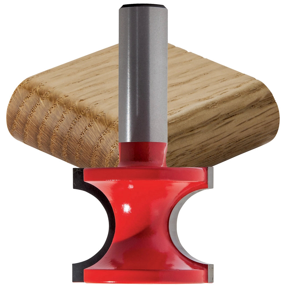 1-29/64'' D x 1-11/64'' H x 3/8'' R x 1/2'' Shank Freud #82-116 Half Round Bit
