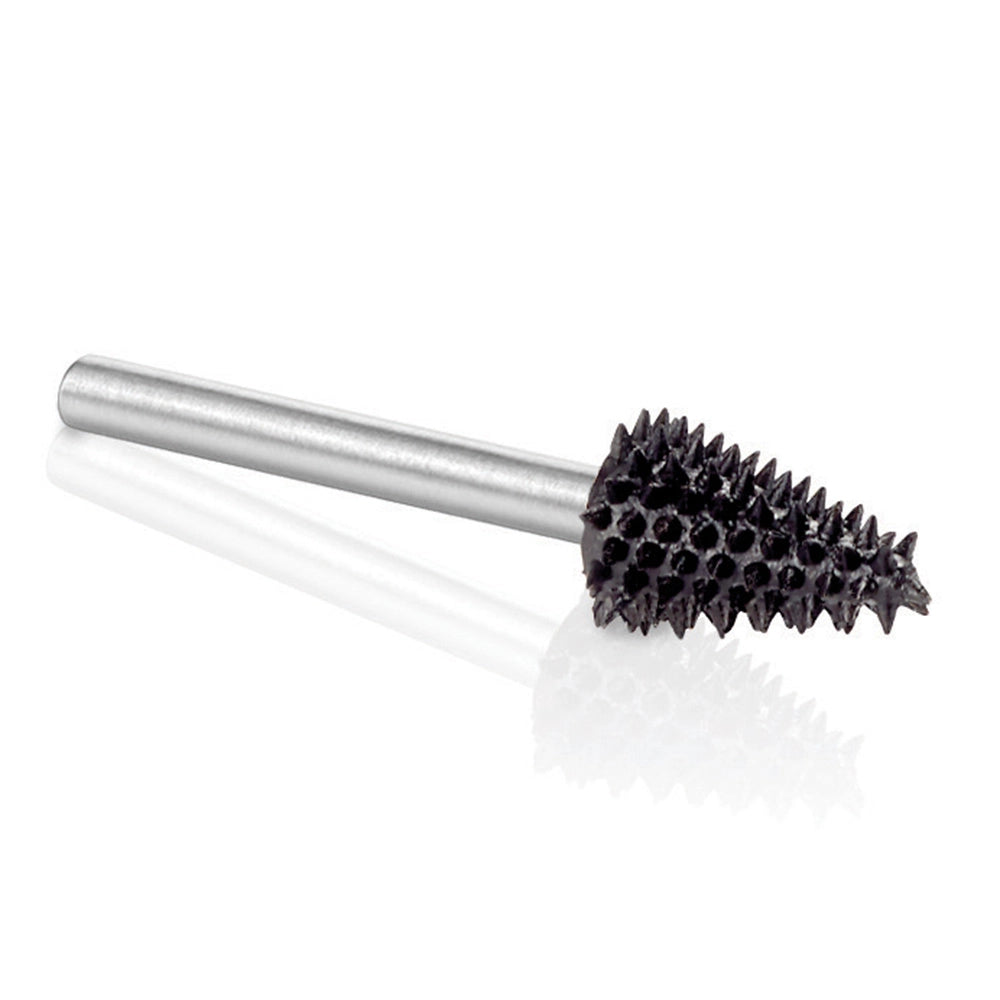 Kutzall Extreme - Taper Burr, 1/8'' Shaft, Head Diameter 1/4'' X Head Length 1/2'', Very Coarse
