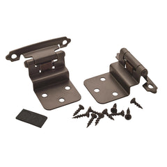 3/8'' Inset Self-Closing Face-Mount Cabinet Hinges (3428), Oil-Rubbed Bronze