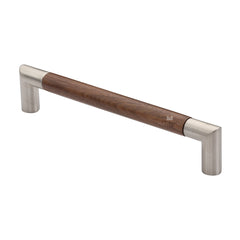 8-1/4''  Modern Designer Wood Cabinet Pull, Walnut