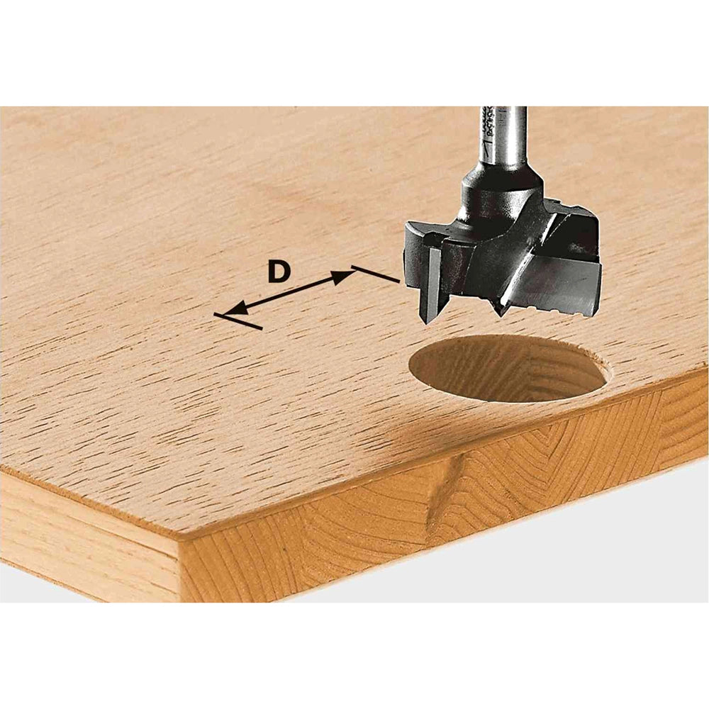 Festool Hinge Cup Drilling Router Bit, 20mm Dia. (491072)