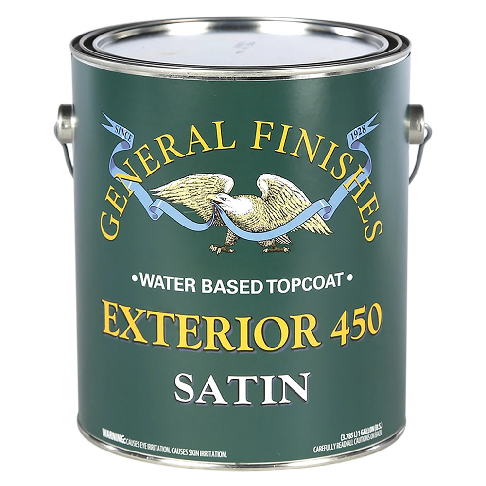 General Finishes Exterior 450 Water-based Top Coat Satin, Gallon