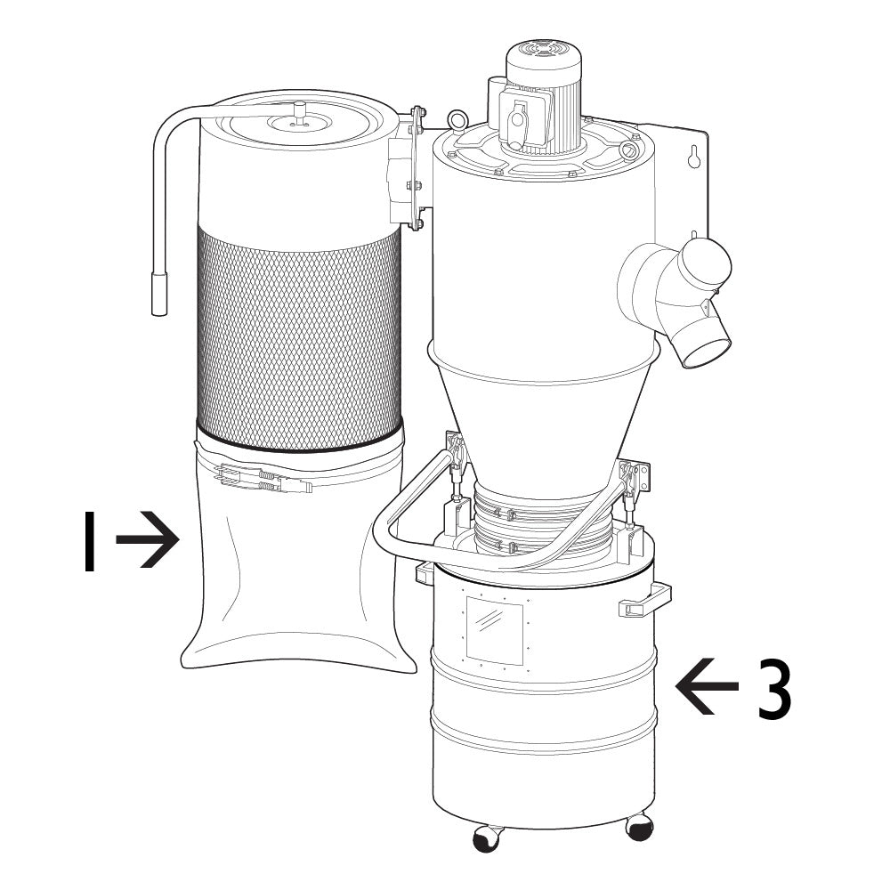 Replacement Bags for Dust Right Wall-Mount HEPA Cyclone Dust Collector, 4-Pack