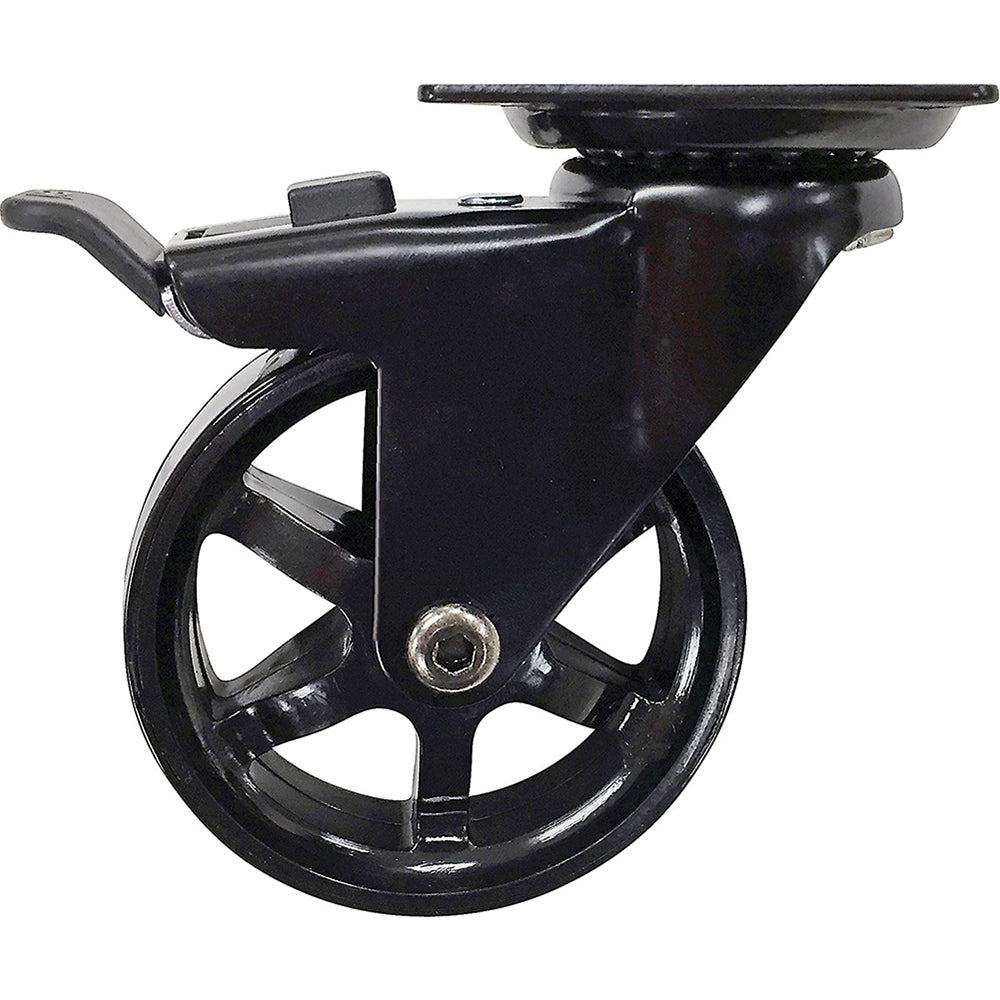 3'' Black ''Mag'' Polyurethane Swivel Caster