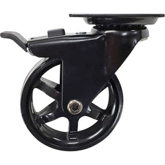 3'' Black ''Mag'' Polyurethane Swivel Caster