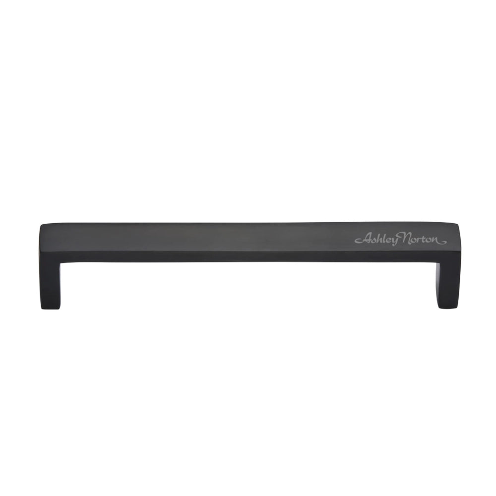 6-1/4''  Wide Modern Cabinet Pull, Flat Black