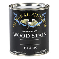 General Finishes Water Based Wood Stain, Black, Pint