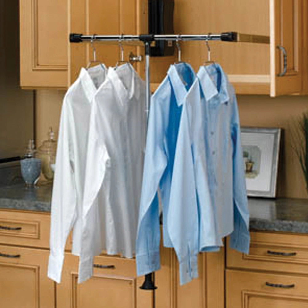 26" Pull-Down Closet Rod, Chrome, Wire (CPDR-1826)