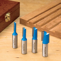 Rockler 4-Pc. Straight Bit Set - 1/2" Shank