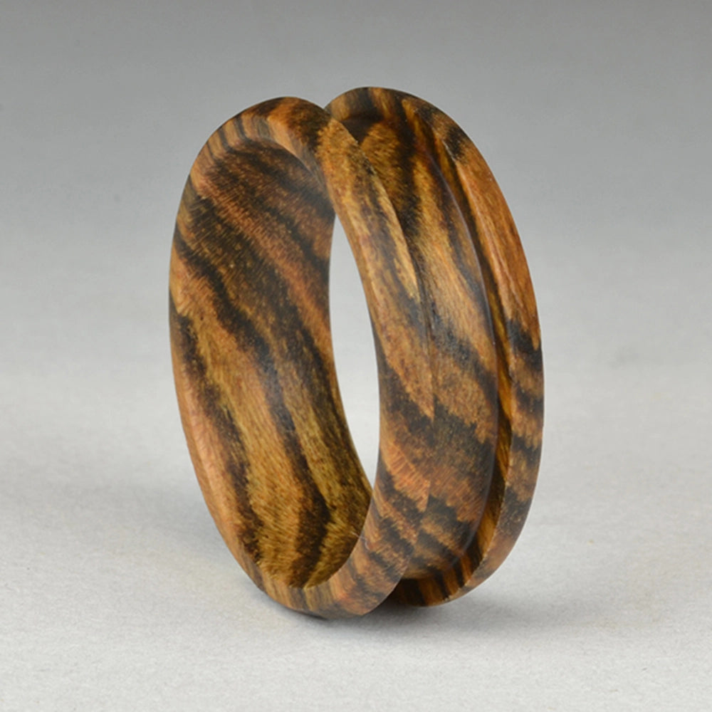 Bocote Hardwood Ring Core Blank, Size 9