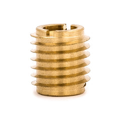 Threaded Insert for Hard Wood - Brass - 4-40