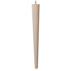 18'' Tapered Turned Leg with Semi-Gloss Finish, Hard Maple