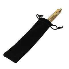 Black Felt Drawstring Pen Pouches, 10-pack