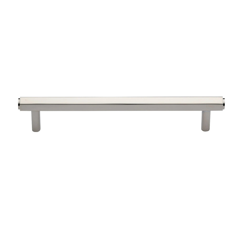 11-1/4''  Hex Modern Cabinet Pull, Polished Nickel