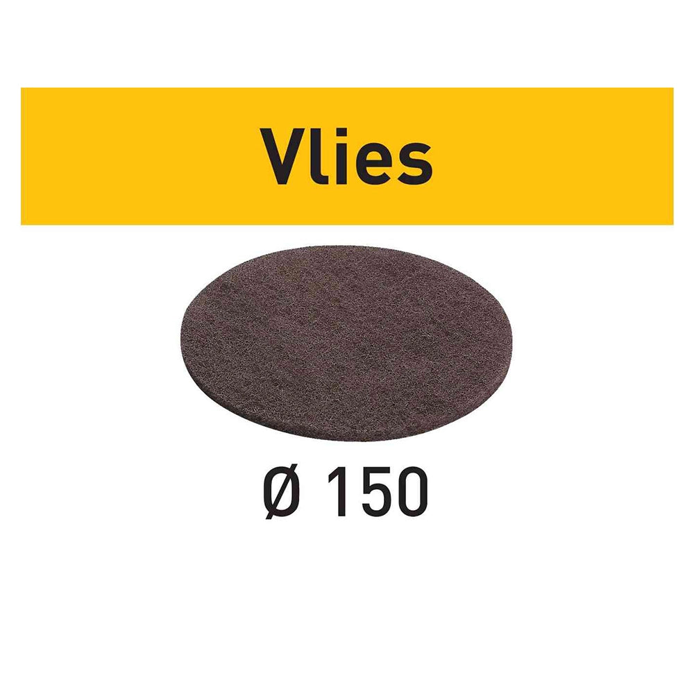 Fine (320) 6'' Festool Vlies D150 StickFix Abrasive Pads, 10-Pack (201127)
