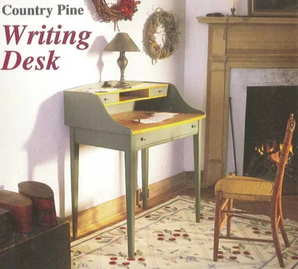 Country Pine Writing Desk Downloadable Plan