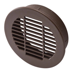 Brown Round Vent Grill, Fits 2-1/2'' Hole