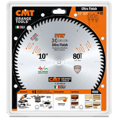 CMT ITK Extreme Ultra-Fine Finish Blade, 10'' x 80T x 5/8'' Bore