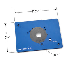 Rockler Snap-Lock Router Plate, 3-Hole Pattern