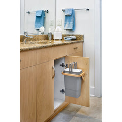 Waste Container Door Mount Swing Out Bathroom/Vanity - Single 8 Qt.