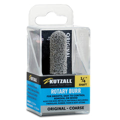 Kutzall Original - Ball Nose Burr, 1/4'' Shaft, Head Diameter 1/2'' X Head Length 1-1/2'', Coarse